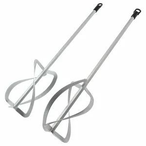 Комплект насадок для строительного миксера Denzel, HEX13, 2шт., 220х560 мм, оцинкованные.