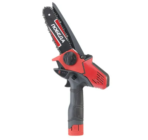 Пила аккум цепная  ПОБЕДА ПА 160, 6" (15 см), с 1 АКБ (14,4 В; 1,5 А*ч) и ЗУ