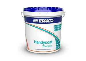 Шпатлевка Terraco Хэндикоат Washable, влагостойкая для внутренних работ, 5кг