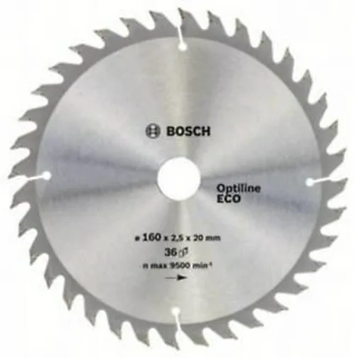 Диск пильный BOSCH OPTILINE ECO, 160х20/16x36зуб