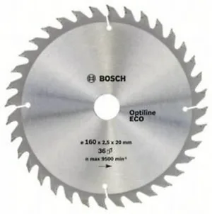 Диск пильный BOSCH OPTILINE ECO, 160х20/16x36зуб