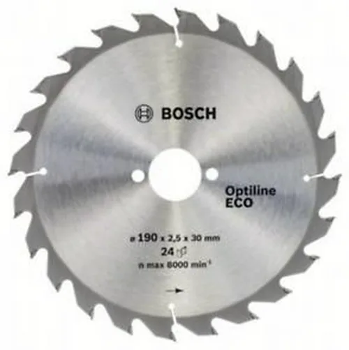 Диск пильный BOSCH OPTILINE ECO, 190х30 мм 24зуб