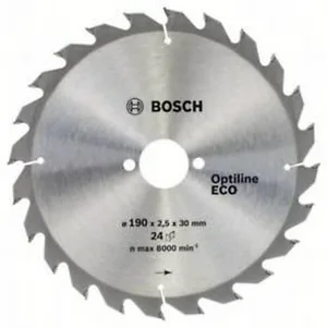 Диск пильный BOSCH OPTILINE ECO, 190х30 мм 24зуб