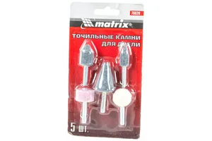 Набор шарошек абразивных  MATRIX,  для дрели 5шт.