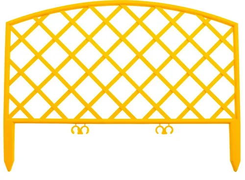 Забор декоративный  PALISAD "Сетка" желтый  24х320 см, 
