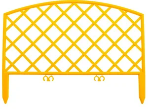 Забор декоративный  PALISAD "Сетка" желтый  24х320 см, 