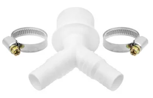 Комплект для подключения сливного шланга стиральных и п/м машин двойной D40 мм, МР-У