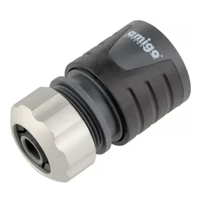 Соединитель AMIGO, с металлической цангой, пластик, 1/2"