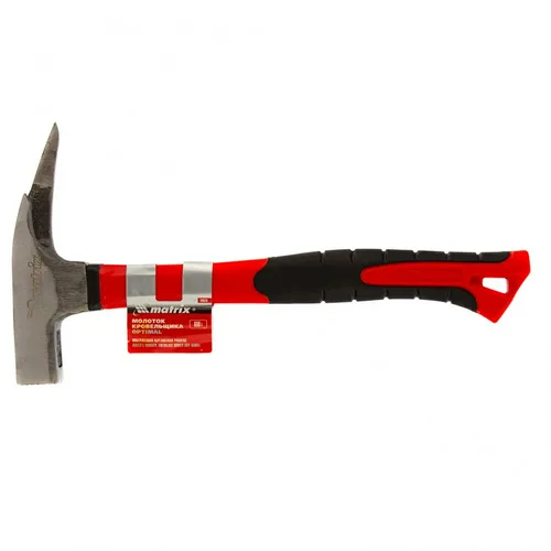 Молоток MATRIX , каменщика, цельнометаллический, двухкомпонентная рукоятка, 600г