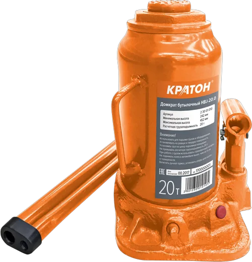 Домкрат бутылочный Кратон HBJ-20.0