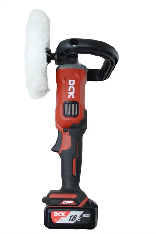 Машина шлифовальная угловая аккумуляторная (полировальная) DCK KDSP02-180, 180мм,18В 2*5А/ч, 500-3000 об/мин