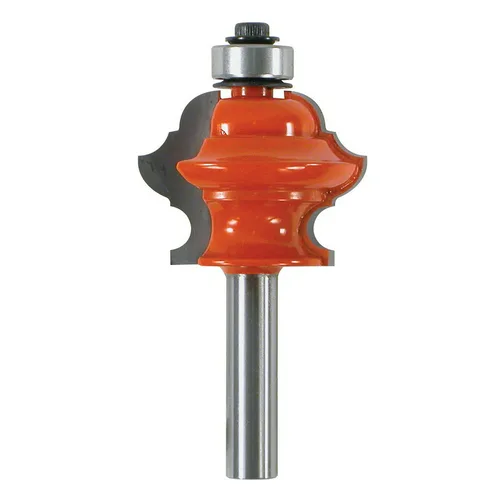 Фреза кромочная фигурная с подшипником Кратон PROFESSIONAL Ø34,9х25,4 мм R11,1 мм, хв.8 мм