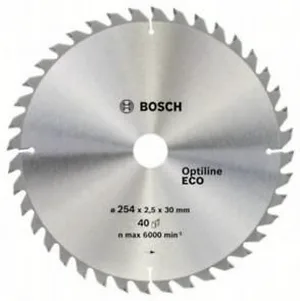 Диск пильный BOSCH OPTILINE ECO, 254х30мм 40зуб