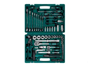 Набор KRAFTOOL EXTREM-76, (1/2"+3/8"+1/4"), 76 пр.