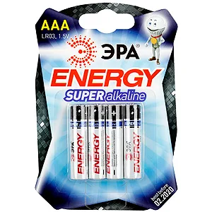 Батарейка ЭРА LR03-4BL ААА 1,5 V  4 шт
