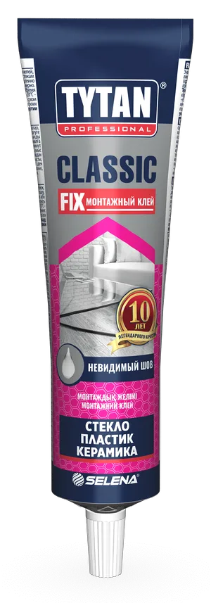 Клей жидкие гвозди TYTAN Professional Classic Fix каучуковый, прозрачный 100мл