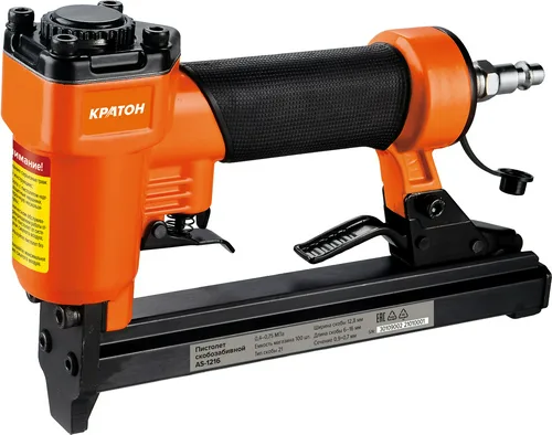 Пистолет скобозабивной КРАТОН AS-1216, 6-16мм х 12.8мм, 20л/м