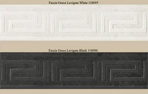 Плитка керам 9.8*39.4 FASCIA GRECA BLACK
