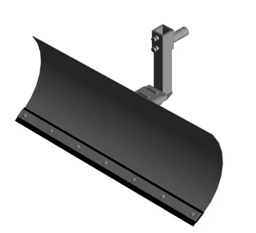 Отвал поворотный снегоуборочный для мотоблоков FORZA, 1000 мм, высота 340 мм под кронштейн 30 мм. резиновый нож, со сцепкой