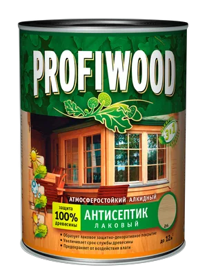 Лак-антисептик Profiwood алкидный красное дерево 0,7кг 