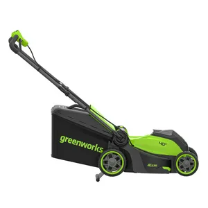 Газонокосилка аккумуляторная GreenWorks GD40LM411 (41см, 40В, 60л.)