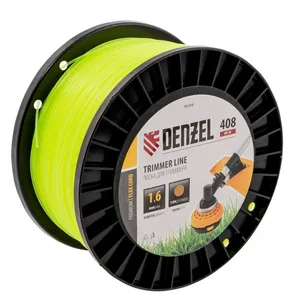 Леска триммерная Denzel 1,6х408м, 1м, квадрат (бухта 408м.)