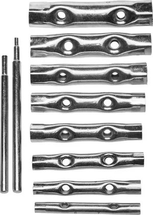 Набор трубчатых ключей DEXX 6-22 мм, 10 пр