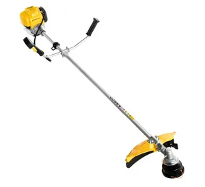 Триммер бензиновый Champion Т374FS, 1000 Вт, 4Т нож, леска, состоит из 2 частей