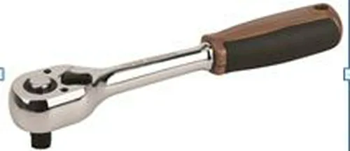 Ключ-трещотка Кратон с обрезиненной ручкой 3/8" (72зуб.)