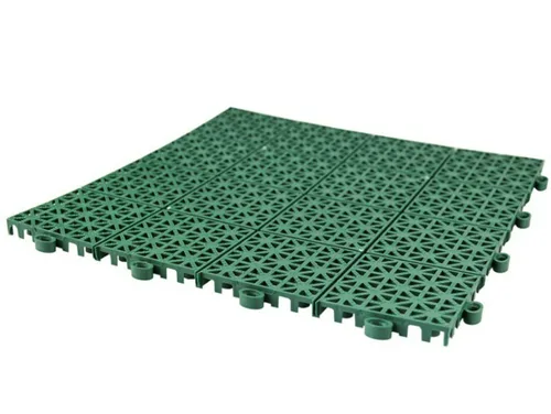 Покрытие садовое, пластик, квадрат, зеленое, 30х30см, 9шт/уп.