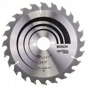 Диск пильный BOSCH OPTILINE, 190х30мм, 24
