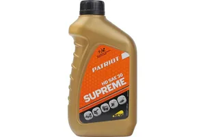 Масло моторное PATRIOT SUPREME HD SAE 30 минеральное 4Т, 0.946 л.