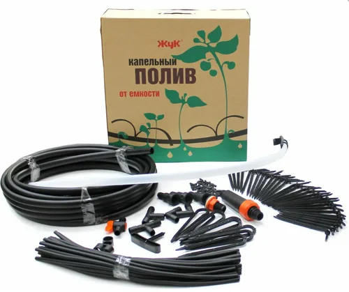 Полив капельный Жук, парниковый, от ёмкости на 30 растений