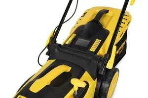 Газонокосилка электрическая CHAMPION EM3815 (1,6 кВт пласт+ткань травосб. 45л  шир.380мм выс.20-70мм, 11,5кг)