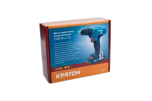Дрель-шуруповерт аккумуляторная Кратон CDB-18-Li-1,5