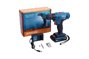 Дрель-шуруповерт аккумуляторная Кратон CDB-18-Li-1,5