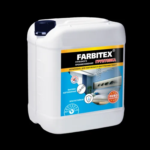 Грунтовка Farbirtex акриловая, глубокого проникновения 5кг