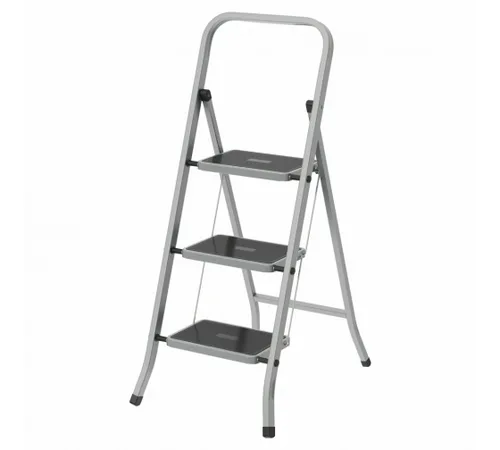 Стремянка стальная СИБРТЕХ с полимерным покрытием, 3 ступени