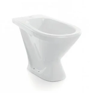 Биде напольное Самарское белое Sanita