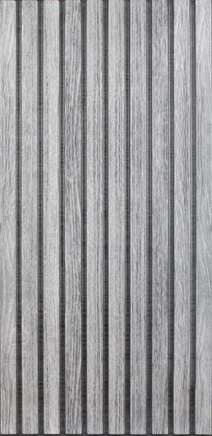 Панель ПВХ самоклеящаяся 3d Планка Серый бук 280*600мм