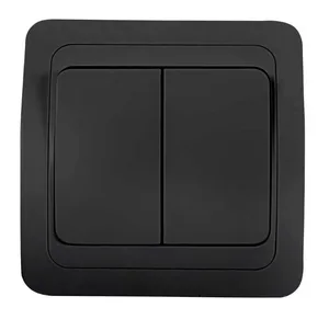 Выключатель CLASSICO 2 кл. черный 2023B IN HOME