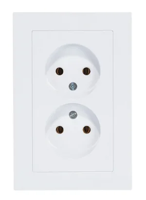 Розетка AtlasDesign двойная, б/з, 16А, в сборе, БЕЛЫЙ, SE