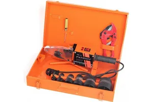 Аппарат сварочный для пласт труб PATRIOT PW 205, 2000W, 6 насадок(20-63), мет кейс