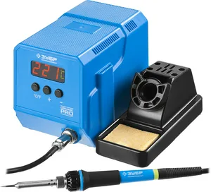 Станция паяльная цифровая Зубр Профессионал ПСН-60, 60 Вт, 50 - 480°C, керамический нагреватель