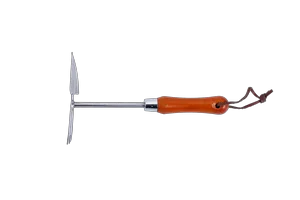 Мотыжка с лепестковым лезвием из нержавеющей стали с деревянной рукояткой Кратон 300 мм