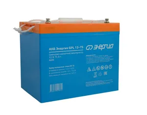 Аккумулятор Энергия GPL 12-75, 12В, 75 Ач