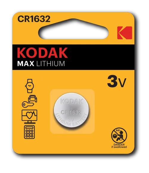 Батарейка Kodak CR1632-1BL MAX Lithium, 1 шт.