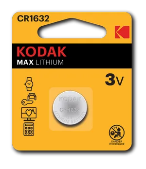 Батарейка Kodak CR1632-1BL MAX Lithium, 1 шт.