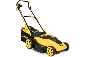 Газонокосилка электрическая CHAMPION EM3815 (1,6 кВт пласт+ткань травосб. 45л  шир.380мм выс.20-70мм, 11,5кг)