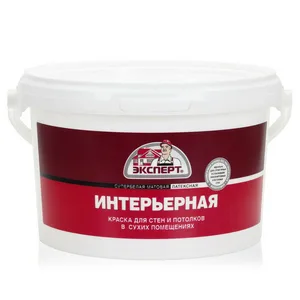 Краска ВД Эксперт, супербелая, интерьерная, 3кг